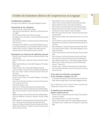 Estándares Básicos de Competencias en Lenguaje | PDF