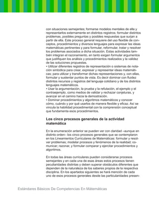 Estándares básicos de competencias en matemáticas | PDF