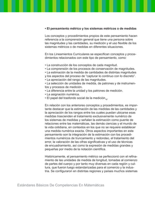 Estándares básicos de competencias en matemáticas | PDF