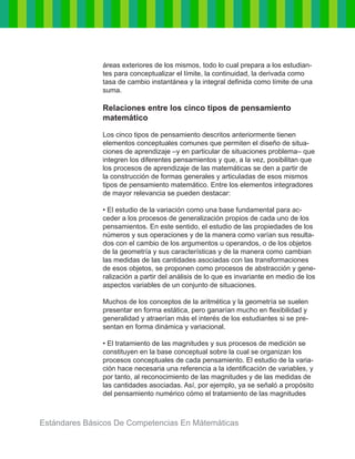 Estándares básicos de competencias en matemáticas | PDF