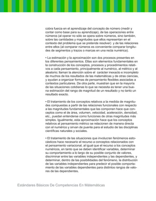 Estándares básicos de competencias en matemáticas | PDF