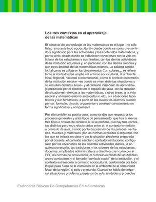 Estándares básicos de competencias en matemáticas | PDF