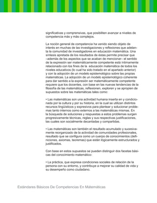 Estándares básicos de competencias en matemáticas | PDF