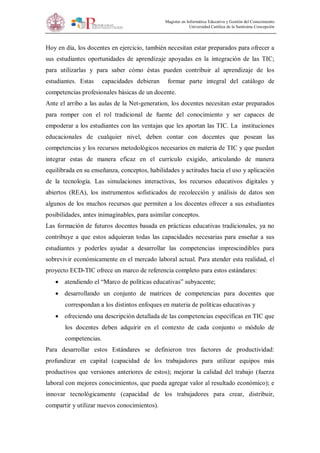 Estándares de competencias tic para la docencia | PDF