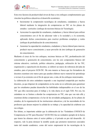 Estándares de competencias tic para la docencia | PDF