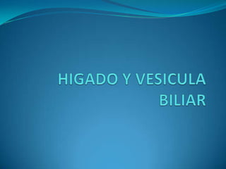 HIGADO Y VESICULA BILIAR