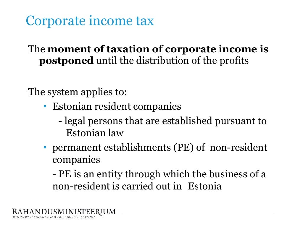 Estonian Taxes and Tax Structure 2013
