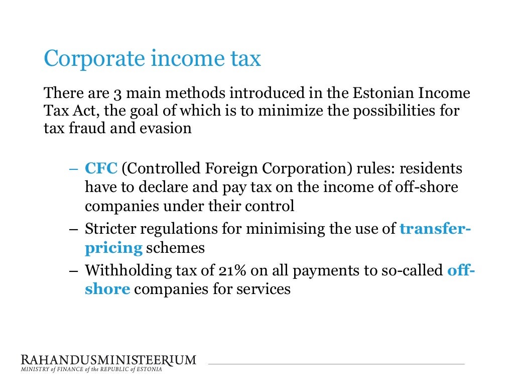 Estonian Taxes and Tax Structure 2013