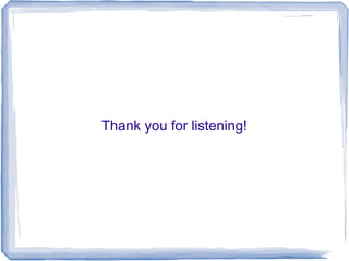 Thank you for listening!
 