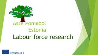 Aste Põhikool
Estonia
Labour force research
 