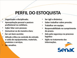 1a aula do curso de estoquista apresentação inicial | PPTX