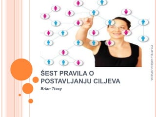 PRIJATELJ VAŠEG USPJEHA
ŠEST PRAVILA O
POSTAVLJANJU CILJEVA
Brian Tracy
 