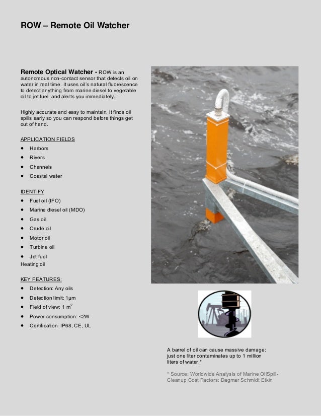 Oil Spill prevention, detection, response, containment ...