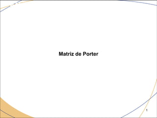 ANÁLISE ESTRATÉGICA




          Matriz de Porter




                             1
 
