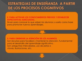 Pausas y discurso lento (relevante).