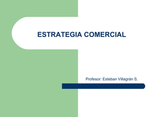 ESTRATEGIA COMERCIAL Profesor: Esteban Villagrán S. 