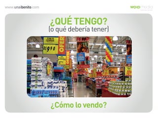 www.unaibenito.com
¿QUÉ TENGO?
(o qué debería tener)
¿Cómo lo vendo?
 
