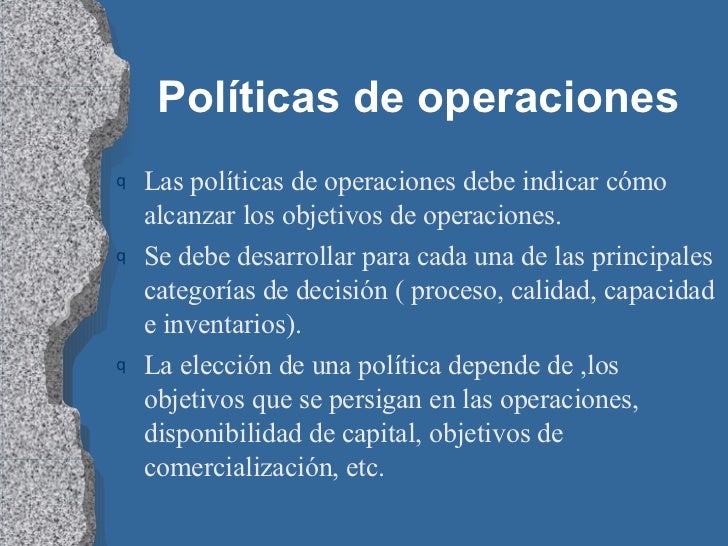 Estrategia De Operaciones