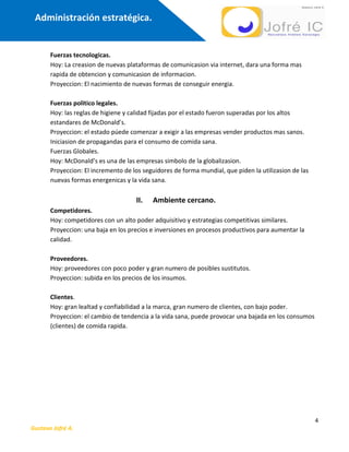 Estrategia Mc Donalds