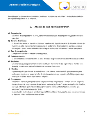 Estrategia Mc Donalds