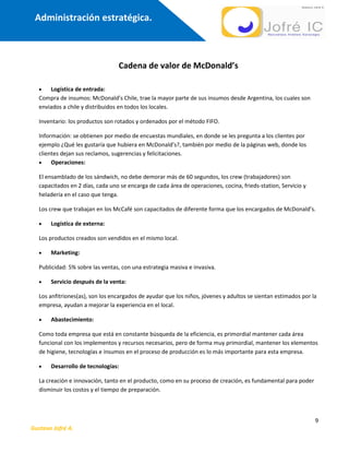 Estrategia Mc Donalds