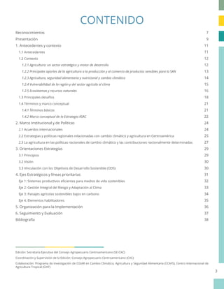 Estrategia agricultura sostenible adaptada al clima para la región del SICA (2018-2030)