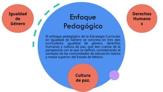 Estrategia Curricular para la Igualdad de Género en Educación Básica y ...