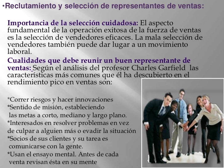 Importancia Del Reclutamiento De La Fuerza De Ventas