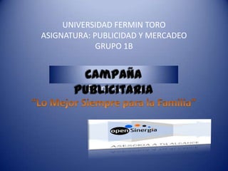 UNIVERSIDAD FERMIN TORO
ASIGNATURA: PUBLICIDAD Y MERCADEO
GRUPO 1B

Empresa Gama

 
