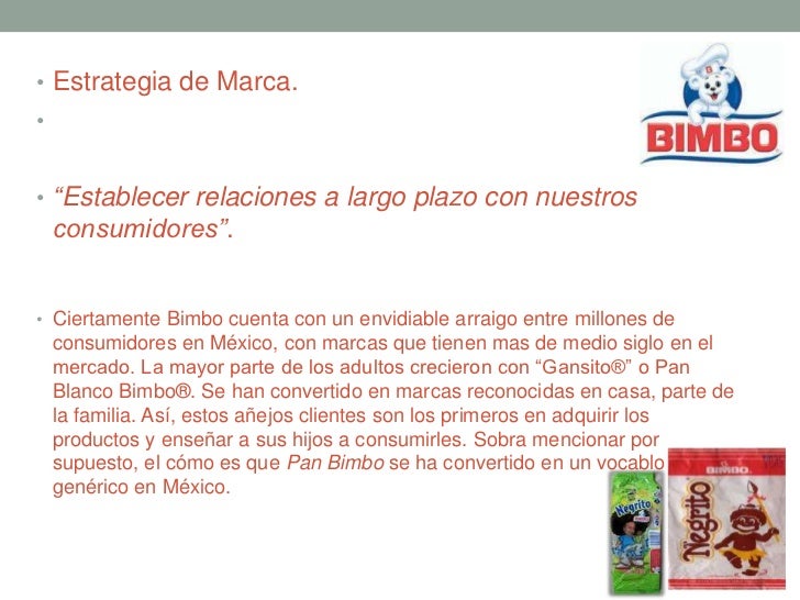 Estrategia de mercado de bimbo