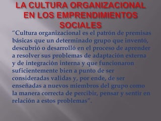 UTE_la estrategia en los emprendimientos sociales_la cultura organizacional en los emprendimientos sociales