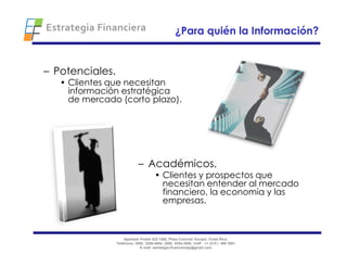 Estrategia Financiera 2009