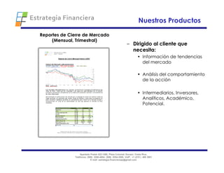 Estrategia Financiera 2009