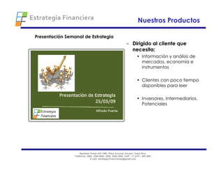 Estrategia Financiera 2009