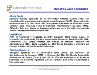 Estrategia Financiera 2009