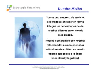 Estrategia Financiera 2009