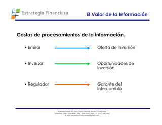 Estrategia Financiera 2009