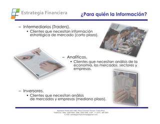 Estrategia Financiera 2009