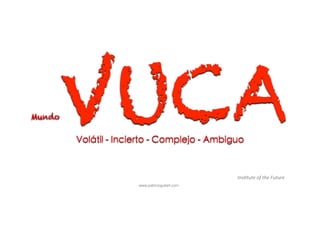 www.patricioguitart.com
MundoVUCAVolátil - Incierto - Complejo - Ambiguo	
Ins3tute	of	the	Future	
 