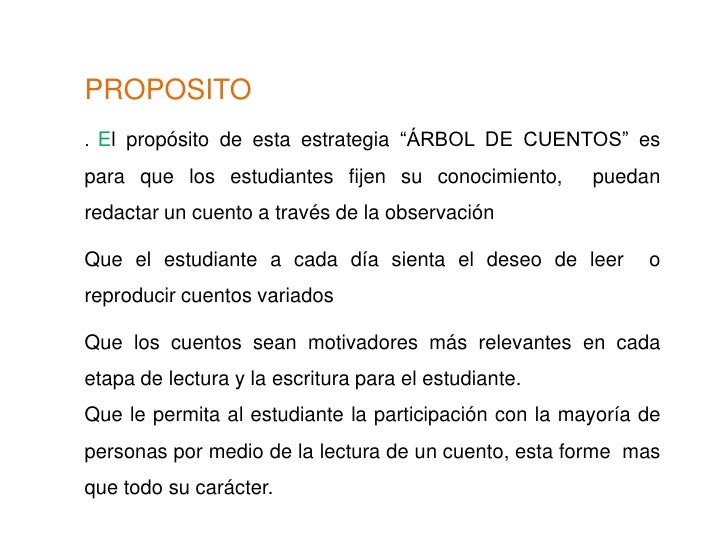 Cual Es El Propósito De Un Cuento
