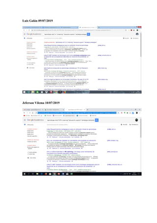 Luis Galán 09/07/2019
Jeferson Vilema 10/07/2019
 