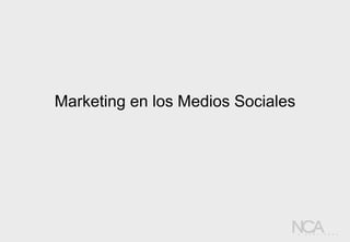 Marketing en los Medios Sociales 