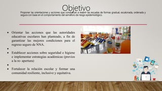 Estrategia Para El Regreso Seguro A Clases Presenciales Ppt