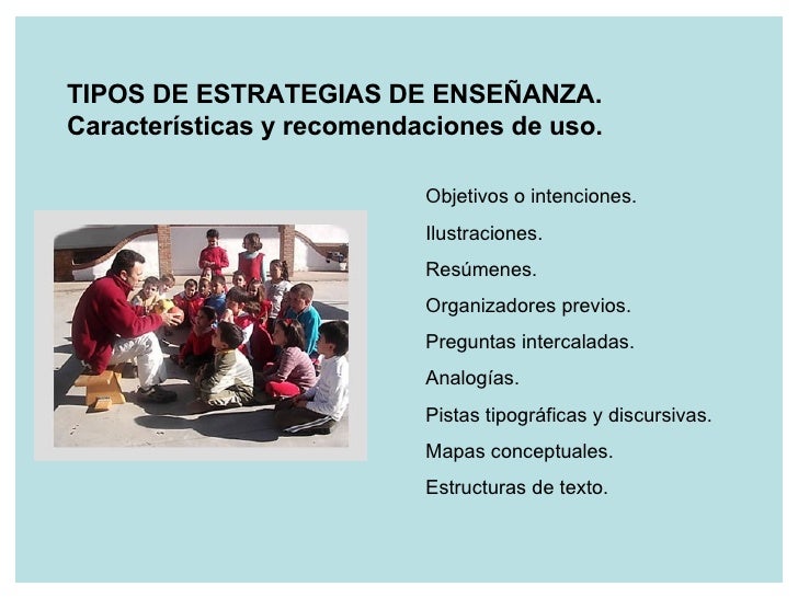 Que Son Las Estrategias De Enseñanza Pdf Cómo Enseñar