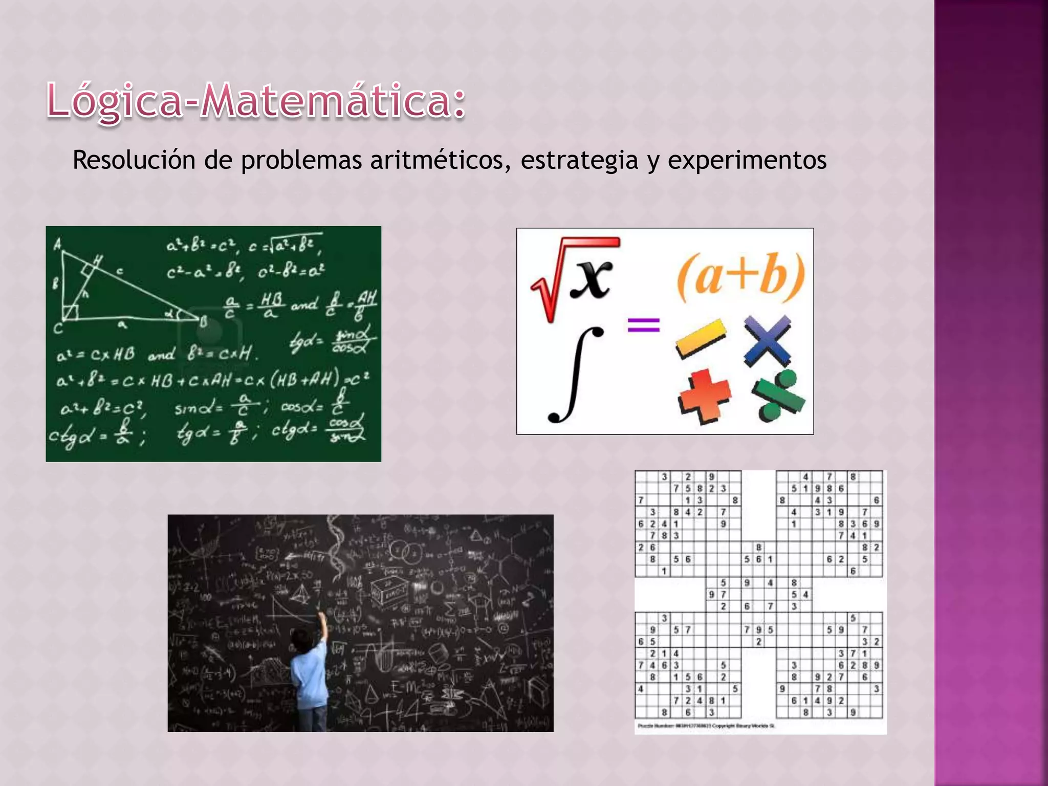 Resolución de problemas aritméticos, estrategia y experimentos
