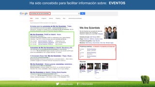Ha sido concebido para facilitar información sobre: EVENTOS
 
