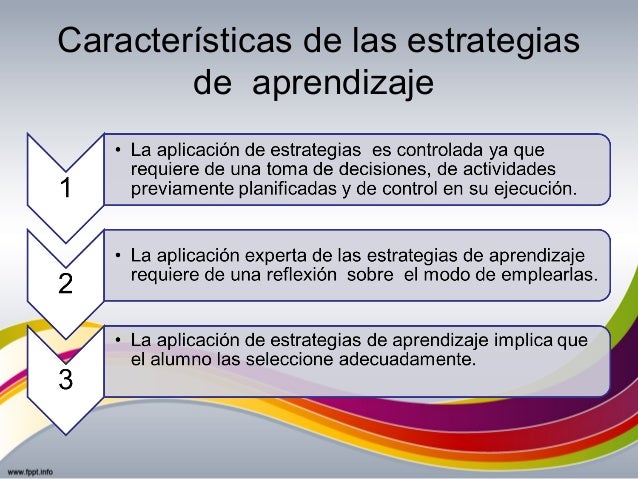 Estrategias de aprendizaje