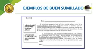 EJEMPLOS DE BUEN SUMILLADO
 