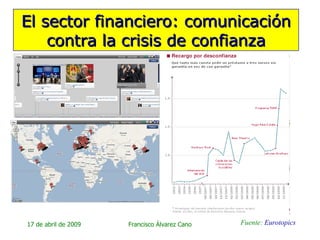 El sector financiero: comunicación contra la crisis de confianza Fuente:  Eurotopics 