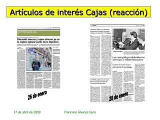 Artículos de interés Cajas (reacción) 26 de enero 28 de enero 
